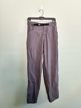 WomenS VTG prAna Lightweight Hiking Summer Velcro Waist Pants Made in USA Sz M
